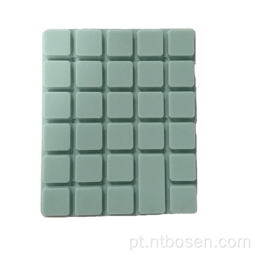 Botões quadrados teclado de silicone condutor elétrico